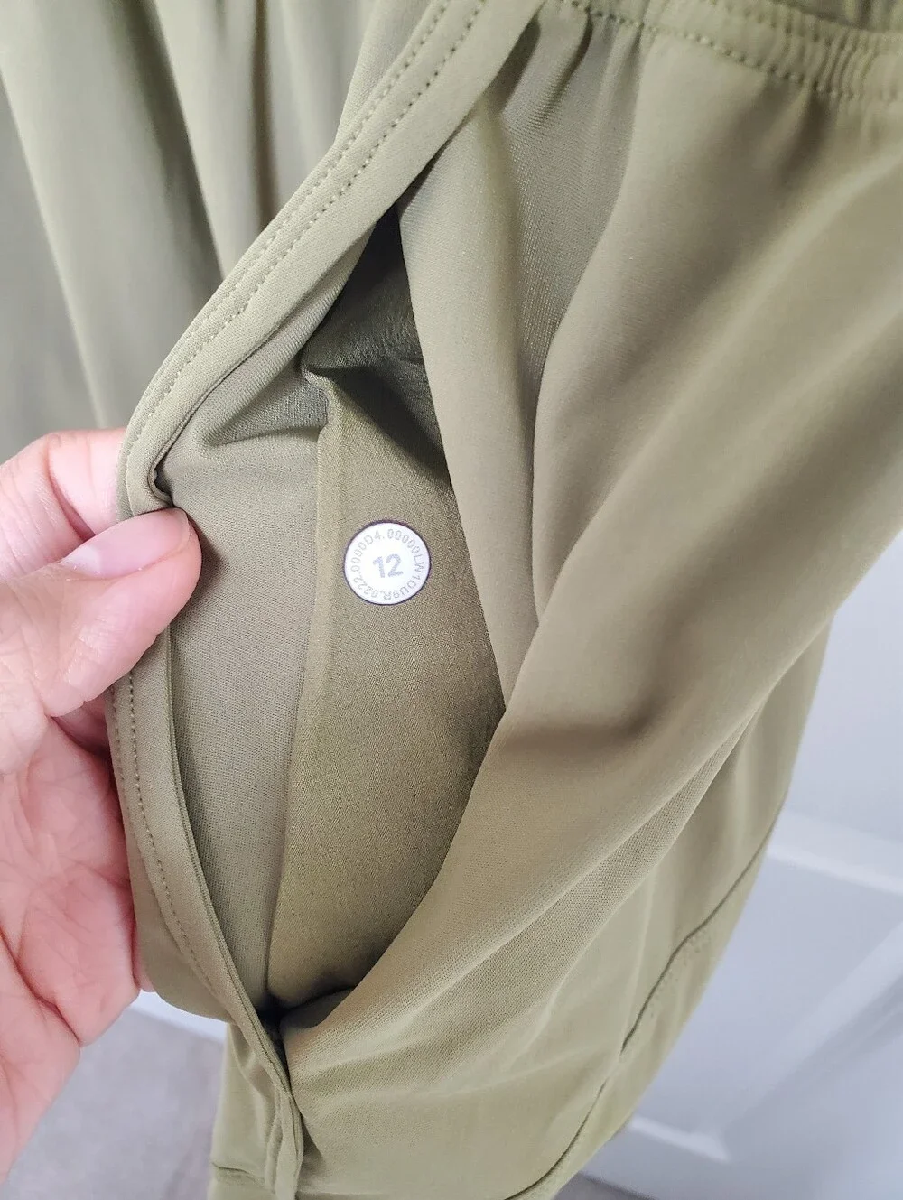 Lululemon Olive Green Lightweight High Neck Open Back Romper